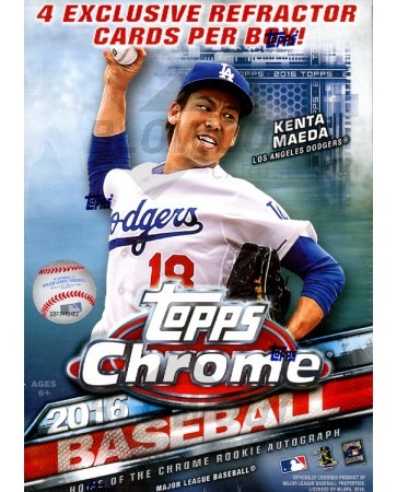 2016 Topps Chrome Baseball Blaster 16 Box Case