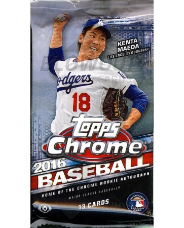 2016 Topps Chrome Baseball Jumbo HTA Pack