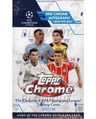 2017/18 Topps UEFA Champions League Chrome Soccer Box 