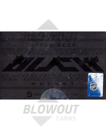 2016/17 Upper Deck Black Hockey Hobby 5 Box Case