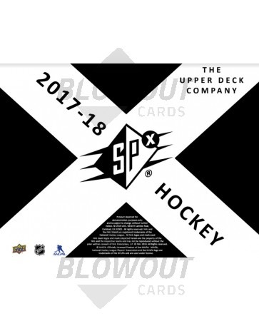2017/18 Upper Deck SPx Hockey Hobby 10 Box Case