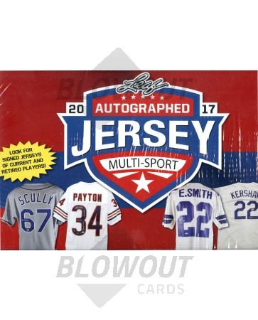 2017 Leaf Autographed Jersey Multi-Sport Edition 8 Box Case