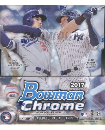 2017 Bowman Chrome Baseball Hobby 12 Box Case