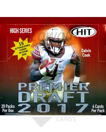 2017 Sage Hit Premier Draft High Series Football Box