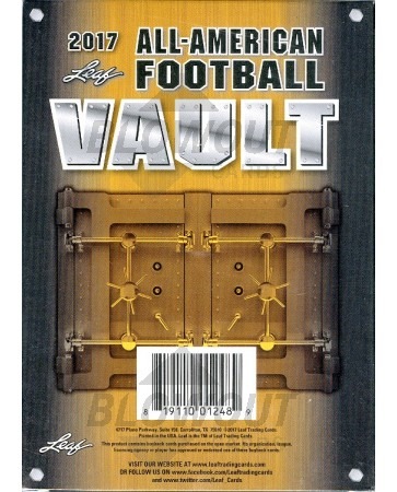 2017 Leaf US Army All-American Football Vault