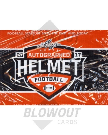 2017 Leaf Autographed Full Sized Helmet Football 4 Box Case