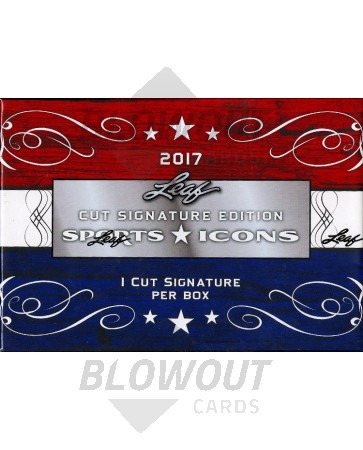 2017 Leaf Sports Icons Cut Signature 16 Box Case
