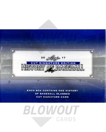 2017 Leaf History of Baseball Cut Signature Box