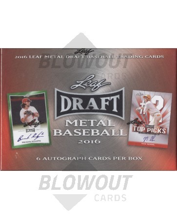 2016 Leaf Metal Draft Baseball Hobby 12 Box Case