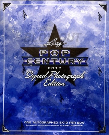 2017 Leaf Pop Century Signed 8x10 Photograph Ed Box