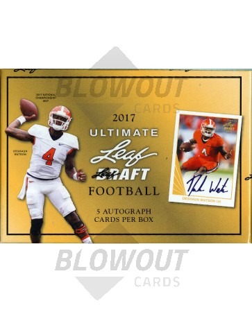2017 Leaf Ultimate Draft Football Hobby 12 Box Case