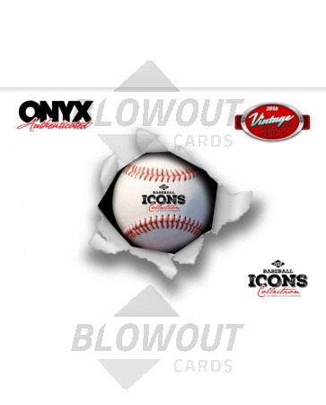 2018 Onyx ICONS Hall of Fame Signed Baseball 12 Box Case