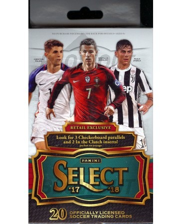 2017/18 Panini Select Soccer Hanger Pack 20 Box Case