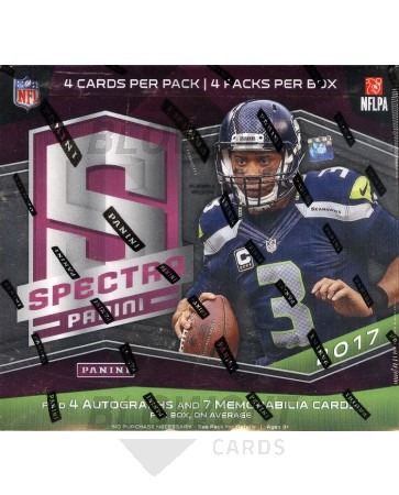 2017 Panini Spectra Football Hobby 8 Box Case