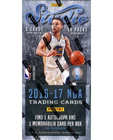 2016/17 Panini Studio Basketball Hobby 8 Box Case