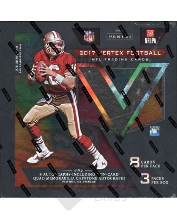 2017 Panini Vertex Football Hobby 8 Box Case