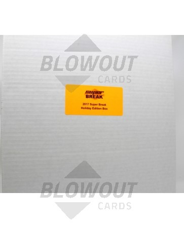 2017 Super Break Holiday Ed Cards and Memorabilia - 3 Box Case
