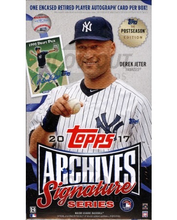2017 Topps Archives Signature Postseason Ed Baseball Box