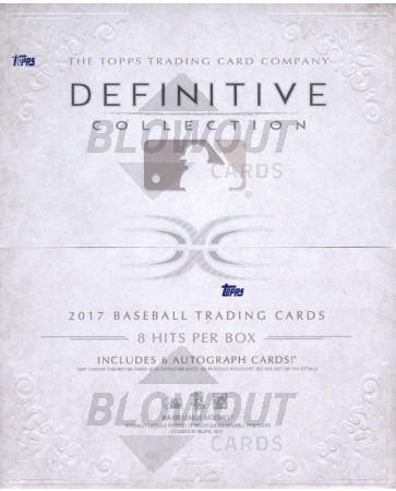 2017 Topps Definitive Baseball Hobby 3 Box Case