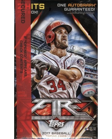 2017 Topps Fire Baseball Collector Box