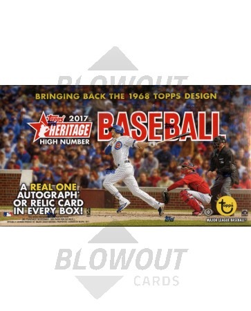 2017 Topps Heritage High Number Baseball Hobby 12 Box Case