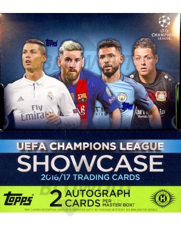 2016/17 Topps UEFA Champions League Showcase Soccer 8 Box Case