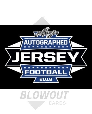2018 Leaf Autographed Football Jersey Edition 8 Box Case