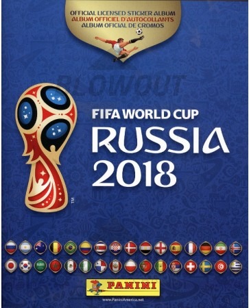 2018 Panini World Cup Soccer Sticker Album 6 Box Case 