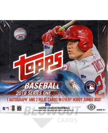 2018 Topps Series 1 Baseball Jumbo 6 Box Case