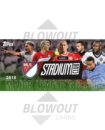 2018 Topps Stadium Club MLS Soccer Hobby 16 Box Case