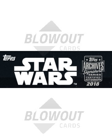 2018 Topps Star Wars Archives Signature Series Hobby Box 
