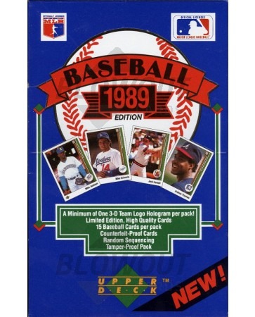 1989 Upper Deck Low Series Baseball 20 Box Case