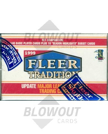 1999 Fleer Tradition Update Baseball Factory Set 20 Box Case
