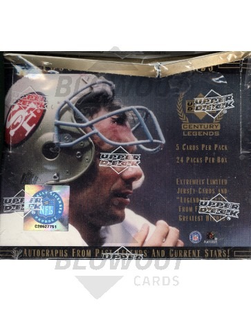 1999 Upper Deck Century Legends Football Hobby Box