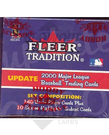 2000 Fleer Tradition Update Baseball Factory Set