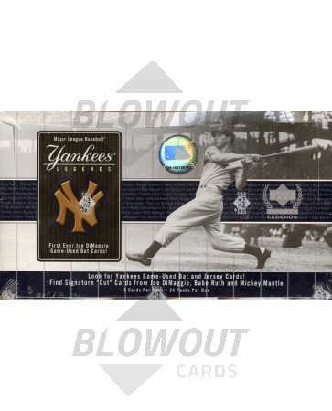 2000 Upper Deck Yankees Legends Baseball Hobby Box