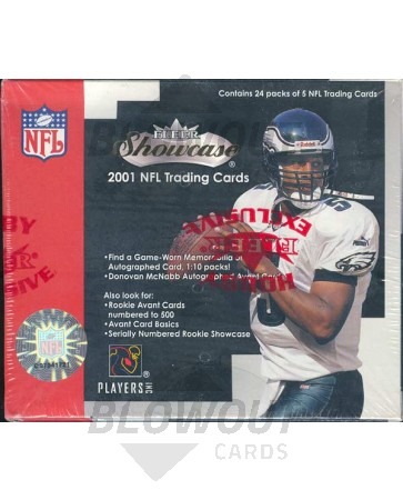 2001 Fleer Showcase Football Hobby Box