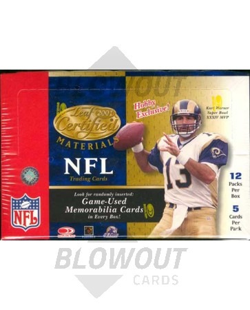 2001 Leaf Certified Materials Football Hobby Box