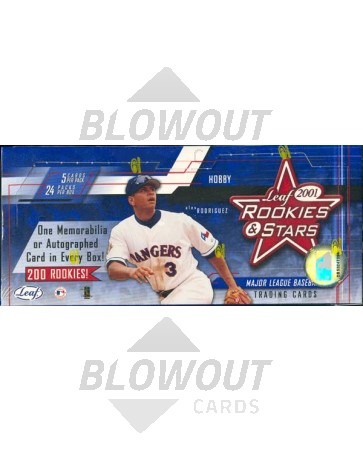 2001 Leaf Rookies & Stars Baseball Hobby Box
