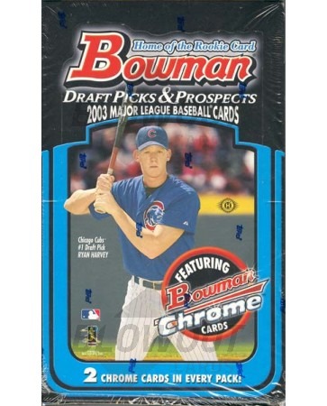 2003 Bowman Draft Picks & Prospects Baseball Hobby Box