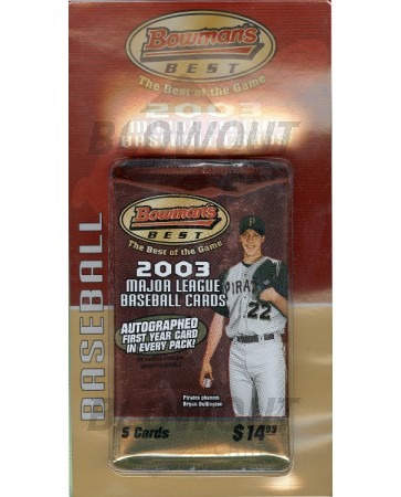 2003 Bowman's Best Baseball Blister Pack