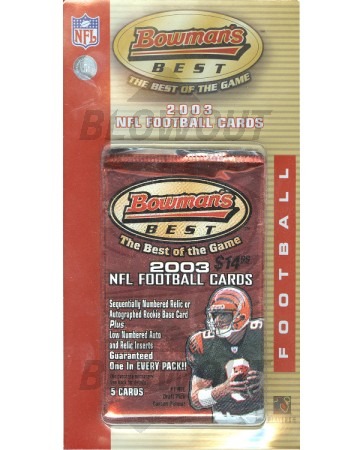 2003 Bowman's Best Football Blister Pack