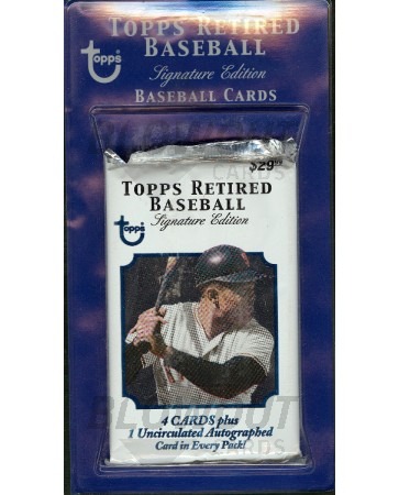 2003 Topps Retired Signature Edition Baseball Blister Pack