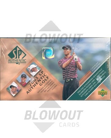 2003 Upper Deck SP Authentic Golf Hobby 12 Box Lot