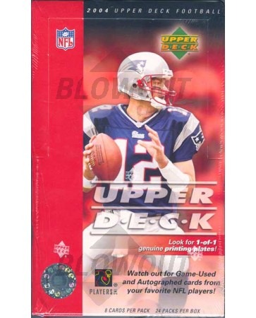 2004 Upper Deck Football Hobby 12 Box Case