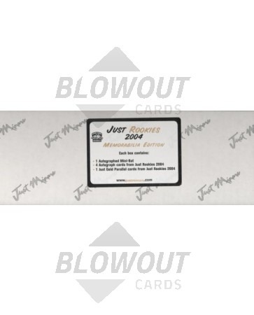 2004 Just Rookies Memorabilia Baseball Hobby Box