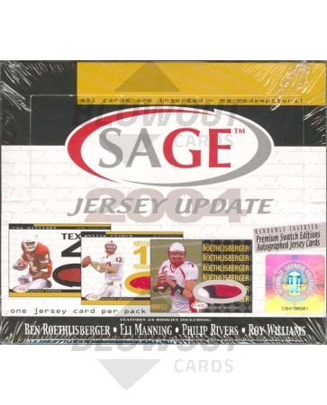 2004 Sage Jersey Update Football Hobby Box