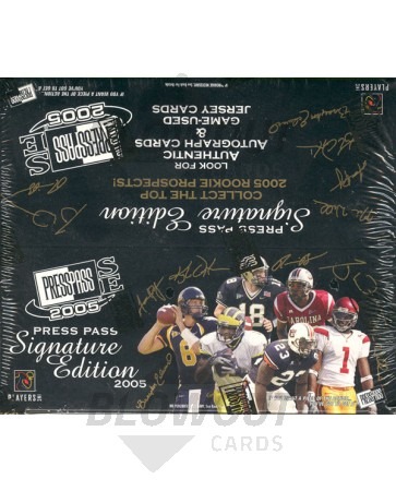 2005 Press Pass Signature Edition SE Football Retail Box