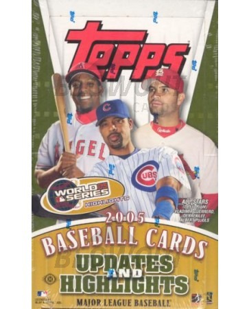 2005 Topps Updates & Highlights Baseball Hobby Box