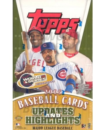 2005 Topps Updates & Highlights Baseball Jumbo (HTA) 8 Box Case